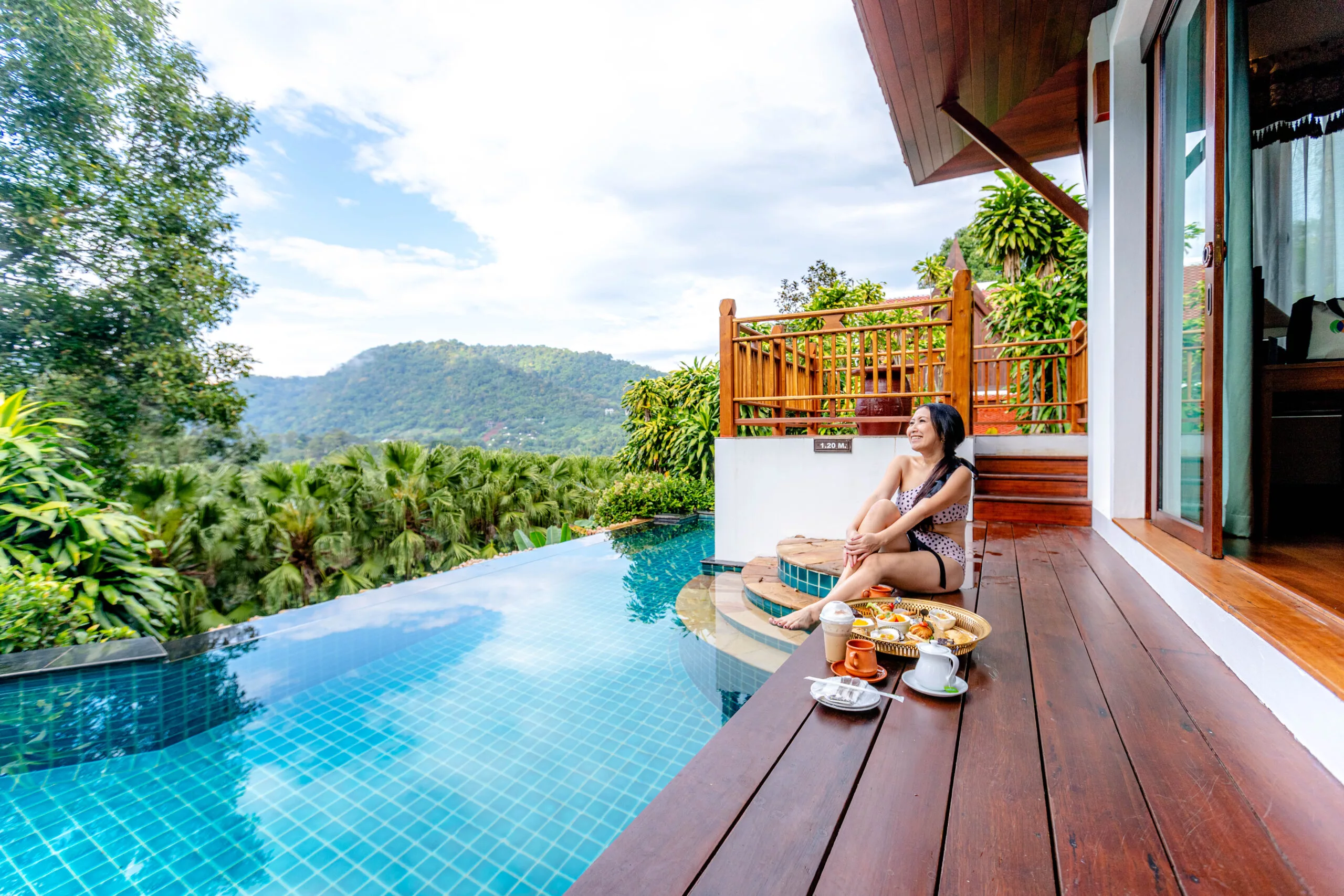 Thai retreat villa with lush tropical surroundings